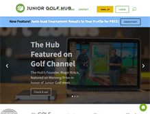 Tablet Screenshot of juniorgolfhub.com